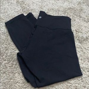 Lululemon wunder under black leggings size 12